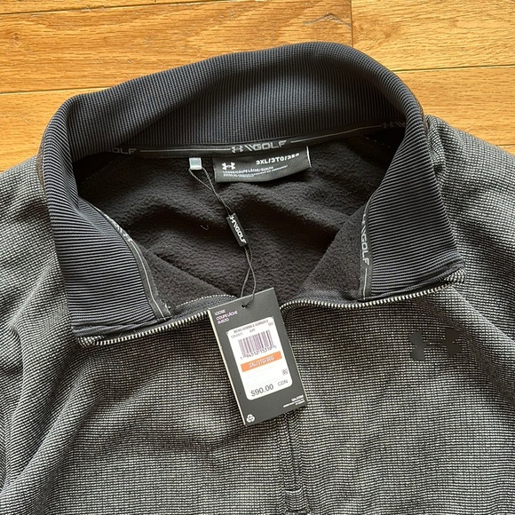 Men's Gray Quarter-Zip Pullover - Picture 2 of 5